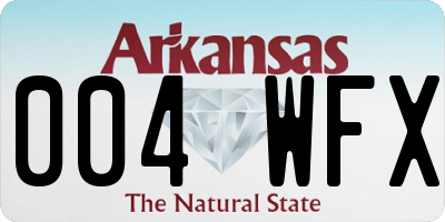 AR license plate 004WFX