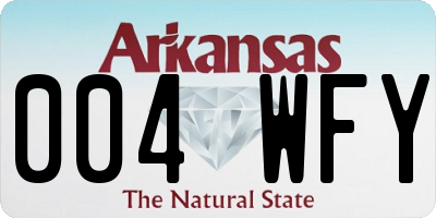 AR license plate 004WFY