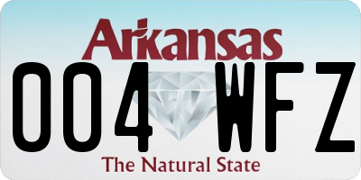 AR license plate 004WFZ