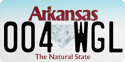 AR license plate 004WGL