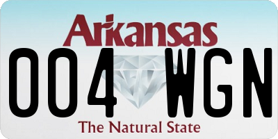 AR license plate 004WGN