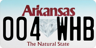 AR license plate 004WHB