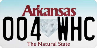 AR license plate 004WHC