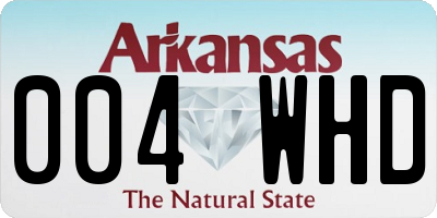 AR license plate 004WHD