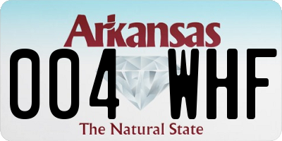 AR license plate 004WHF