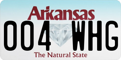 AR license plate 004WHG