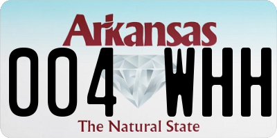 AR license plate 004WHH