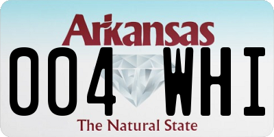 AR license plate 004WHI