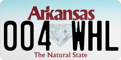 AR license plate 004WHL