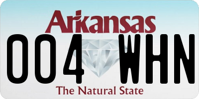 AR license plate 004WHN