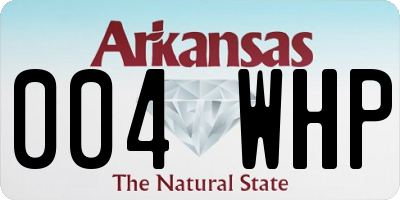 AR license plate 004WHP
