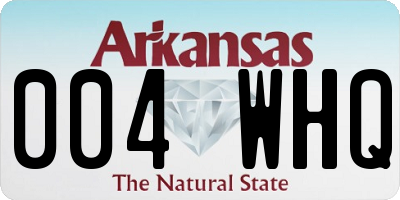 AR license plate 004WHQ