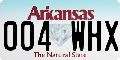 AR license plate 004WHX