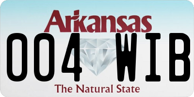 AR license plate 004WIB