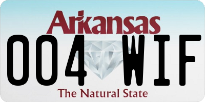 AR license plate 004WIF