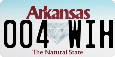 AR license plate 004WIH