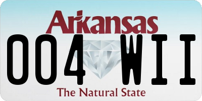 AR license plate 004WII