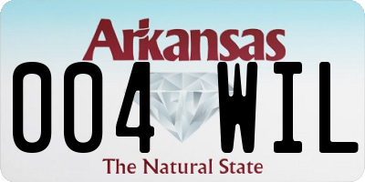 AR license plate 004WIL