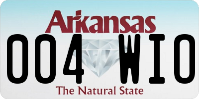 AR license plate 004WIO