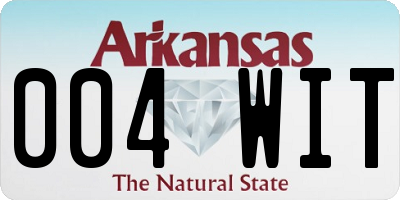 AR license plate 004WIT