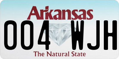 AR license plate 004WJH
