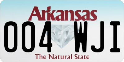 AR license plate 004WJI
