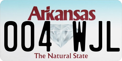 AR license plate 004WJL