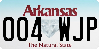 AR license plate 004WJP