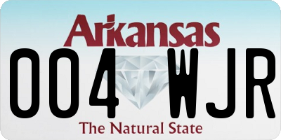 AR license plate 004WJR
