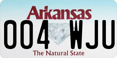 AR license plate 004WJU