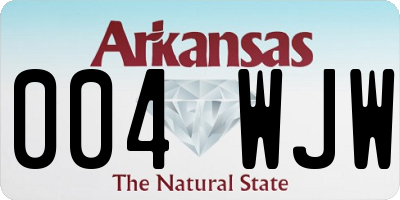 AR license plate 004WJW