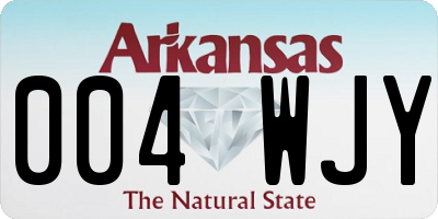 AR license plate 004WJY