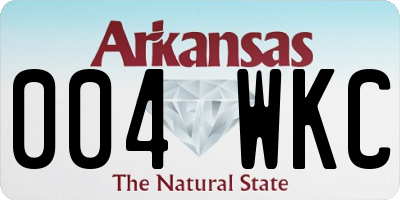 AR license plate 004WKC