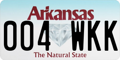 AR license plate 004WKK