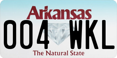 AR license plate 004WKL