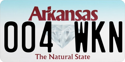 AR license plate 004WKN