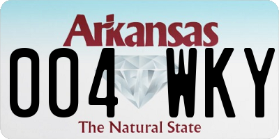 AR license plate 004WKY
