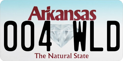 AR license plate 004WLD