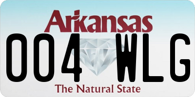 AR license plate 004WLG