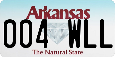 AR license plate 004WLL