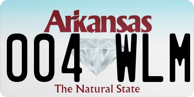 AR license plate 004WLM