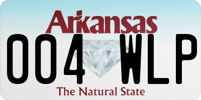 AR license plate 004WLP