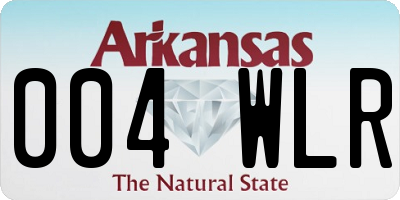 AR license plate 004WLR