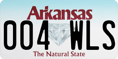 AR license plate 004WLS