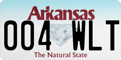 AR license plate 004WLT