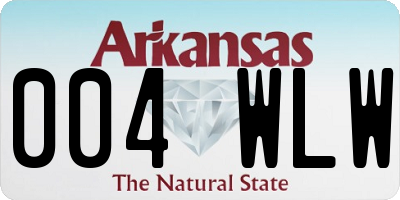 AR license plate 004WLW
