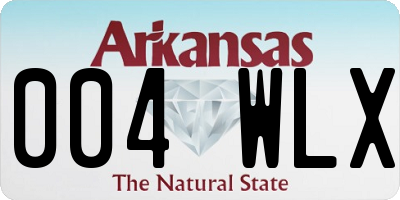 AR license plate 004WLX