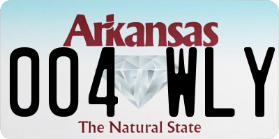 AR license plate 004WLY