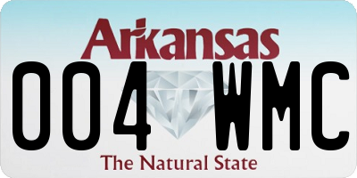 AR license plate 004WMC