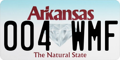 AR license plate 004WMF